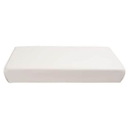 ALMULOO 8WD156-R-S Replacement Seat Bottom Cushion Compatible with 8WD156 Series 70 Quart Swingback Cooler Seat for Fishing, Pontoon Boat, Yacht Universal Pontoon Boat Parts White Plastic