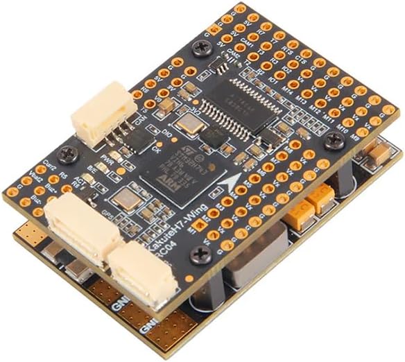 HolyBro Kakute H743 Wing INAV Ardupilot Flight Controller Advanced 3-8S LiPo Compatible Dual Firmware Support for RC Airplane Fixed-Wing Drones &amp DIY Projects (With Pin Header Professional Grad
