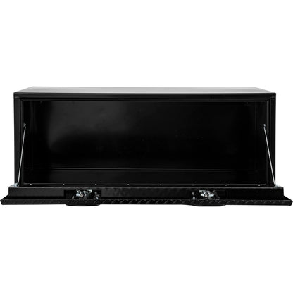 Buyers Products 1702510 Black Steel Truck Tool Box With Aluminum Diamond Tread Door, 18 x 18 x 48 Inch, Made In The USA, Truck Box for Organization & Storage, Job Tool Chest, Contractor Toolbox