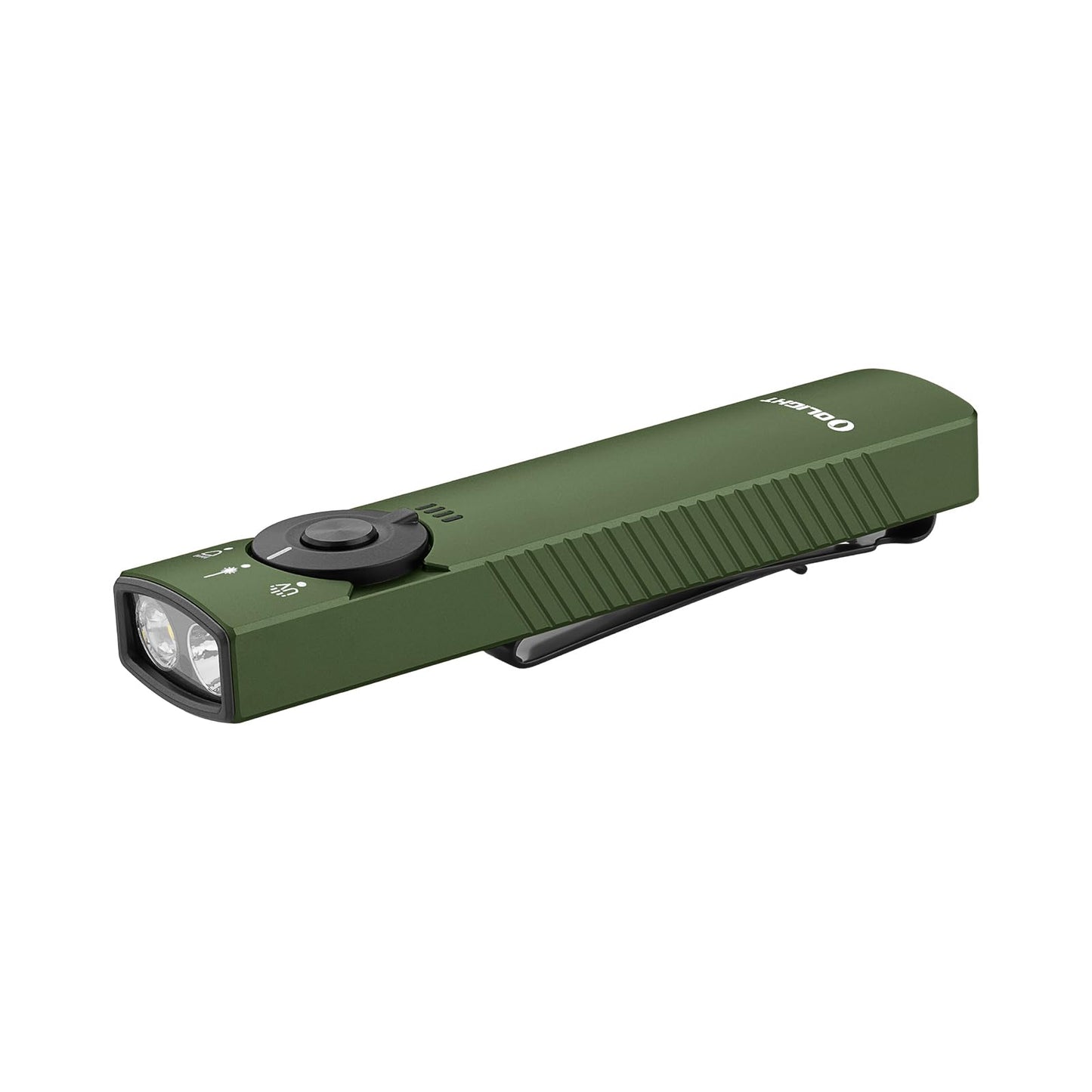 OLIGHT Arkfeld Pro Rechargeable EDC Flat Flashlight with UV and White LED Combo, 1300 Lumens Portable Pocket Lights for Outdoors Emergency Working (OD-Green CW)