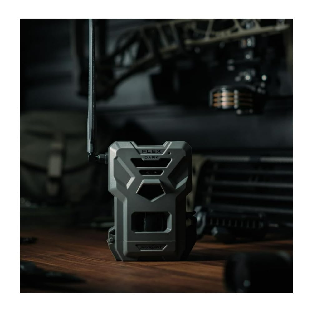 SPYPOINT Flex-Dark Twin Pack Cellular Trail Camera, 40MP Photos, 1080p Video + Sound, No-Glow Game Camera, Hunting Night Vision, Motion Activated,100ft Detection, No WiFi Needed Trail Cam
