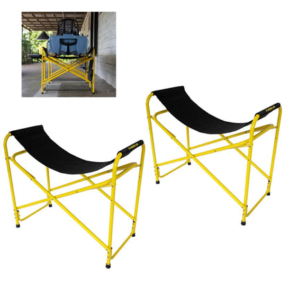 Suspenz Yellowfin Kayak and Canoe Rigging Stations, Fishing Kayak Work Stands, Indoor & Outdoor Use, Canvas Slings, 350 lbs Load Capacity (55-0140)