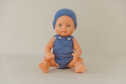 Miniland Realistic Baby Doll with Anatomically Correct Features Reborn Baby Dolls Cute Scented Body with Vanilla Perfume Comes in Polybag 12 5/8 inches Tall | Caucasian Girl
