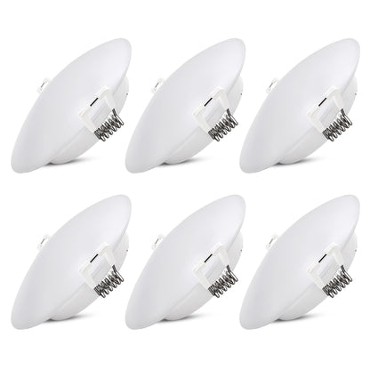 Homdec RV LED Recessed Down Light, 4.5 Inch, 12V Puck Light, Metal, 3500K Warm White, Model RVR4HN-34,