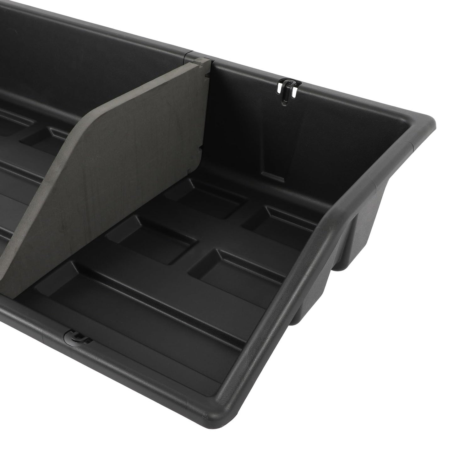 SCITOO 56" PP|Plastic Truck Bed Tool Box,Heavy Duty Crossover Storage for Most Full Size Pickups,Lockable Weatherproof Chest,Fits 56"WX10"DX10"H Truck Beds,Easy Access to Load and Unload