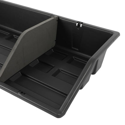 SCITOO 56" PP|Plastic Truck Bed Tool Box,Heavy Duty Crossover Storage for Most Full Size Pickups,Lockable Weatherproof Chest,Fits 56"WX10"DX10"H Truck Beds,Easy Access to Load and Unload
