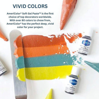 AmeriColor, Dijon, 13.5 Ounce Bottle, Soft Gel Paste Food Color