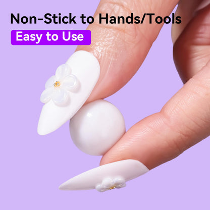 Makartt Clear Gel Builder Kit: Self-Levelling, Long Lasting Extension Hard Gels for Strengthener, Broken Nails Repair Gel Kit with Paper Forms, Dual forms, Nail File and Dual-End Brush 1.06 oz