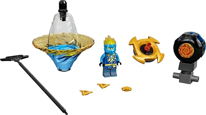 LEGO NINJAGO Jay’s Spinjitzu Ninja Training 70690 Spinning Toy Building Kit with NINJAGO Jay Gifts for Kids Aged 6+ (25 Pieces)