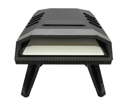 Flame King TANUR 12-inch Portable Outdoor Propane Pizza Oven Countertop for Camping, Backyard, and Tailgating, Multiple Air Vents, Piezo Auto Ignition, Non-Stick Pizza Stone