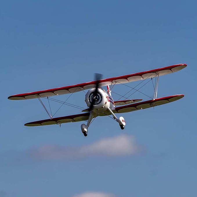 E-flite RC Airplane UMX WACO White BNF Basic Transmitter Battery and Charger Not Included with AS3X &amp Safe EFLU53550