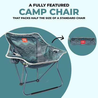 Grand Trunk Stonefly Seat Rockable Chair with Cup Holders and Underseat Pocket - 450D Poly 7000 Series Aluminum