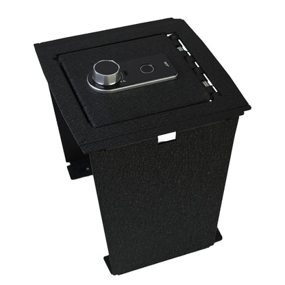 Center Console Gun Safe Vault - TuoJue Console Safe Lock Box Compatible with 2021-2026 Ford Bronco With Full Floor Console Model, with Superior Fingerprint Lock, Center Console Organizer
