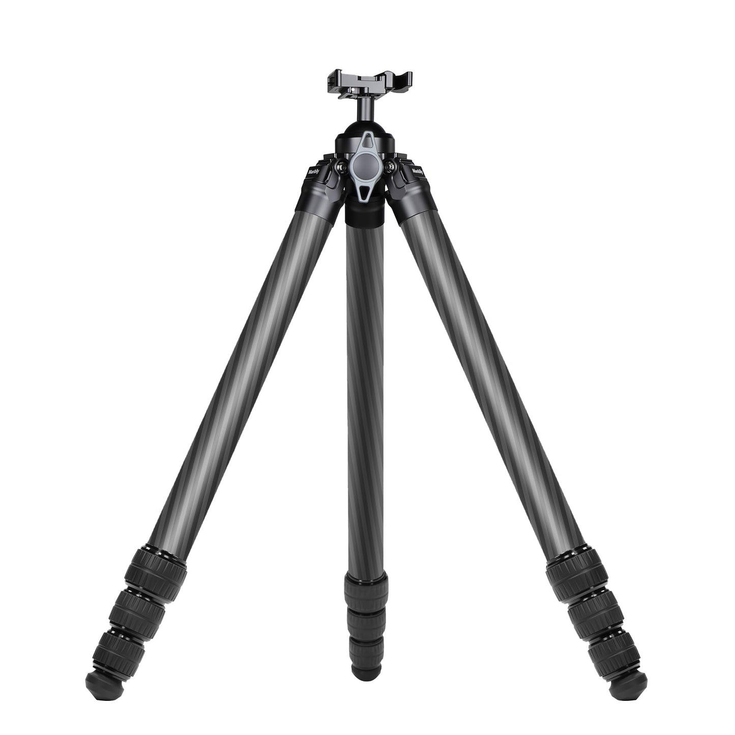 Manbily Carbon Fiber Hunting Tripod, 36mm Thick Leg Shooting Tripod with 360 Degree 44mm Large Ball and Picatinny to Arca Swiss Adapters, Max Load 44 lbs - TS-364PA