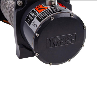Mile Marker 76-53260W Winch SEC 15 | 3/8” x 72’ Synthetic Rope | 15,000 lb Pulling Capacity | Compact, Lightweight and Waterproof | 6.8 HP Series Wound Motor