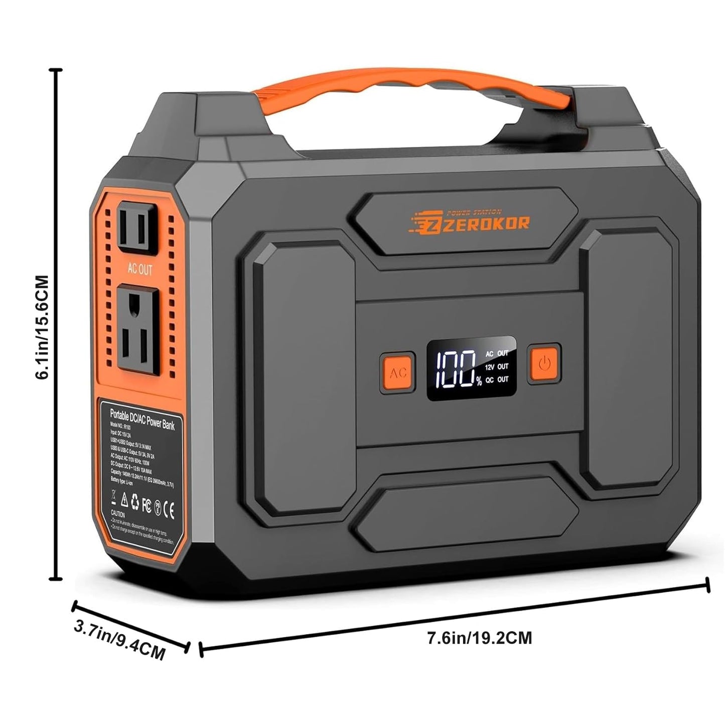 Portable Solar Power Station with Foldable Solar Panel 30W, 100W 110V AC Outlet Camping Solar Power Bank cwith Panels, DC Battery Power Pack for Laptop Smart Devices RV Outdoor Backup