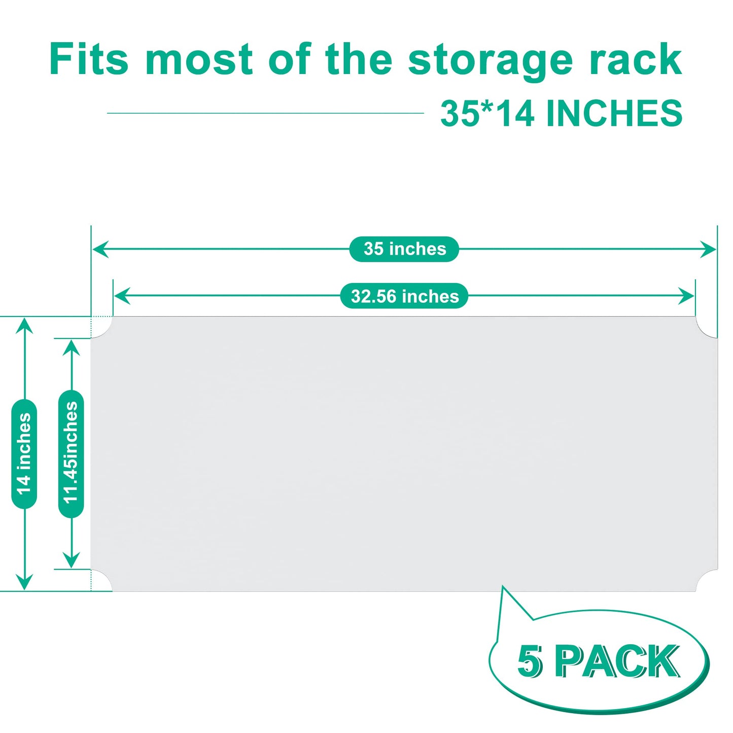 Folews 5 Tier Storage Shelves with Shelf Liner, Metal Shelves for Storage Adjustable Wire Shelving Unit Storage Shelf Organizer for Kitchen Pantry