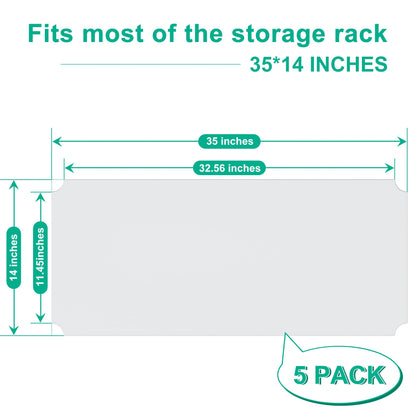 Folews 5 Tier Storage Shelves with Shelf Liner, Metal Shelves for Storage Adjustable Wire Shelving Unit Storage Shelf Organizer for Kitchen Pantry