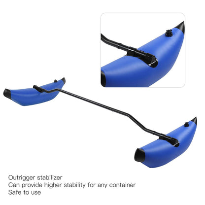 Kayak Outrigger Stabilizer Inflatable Kit Portable PVC for Canoe Kayak Stabilization Easy Install Floating Balance Boat Accessory