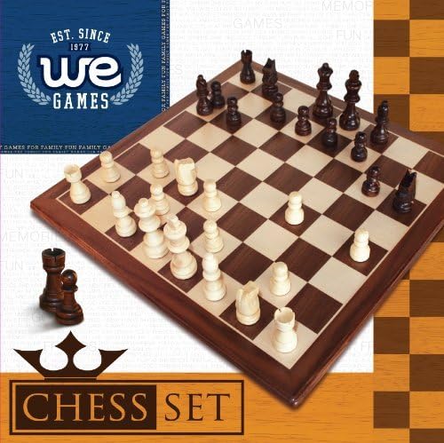 Classic Chess Set - Walnut Wood Board 12 in