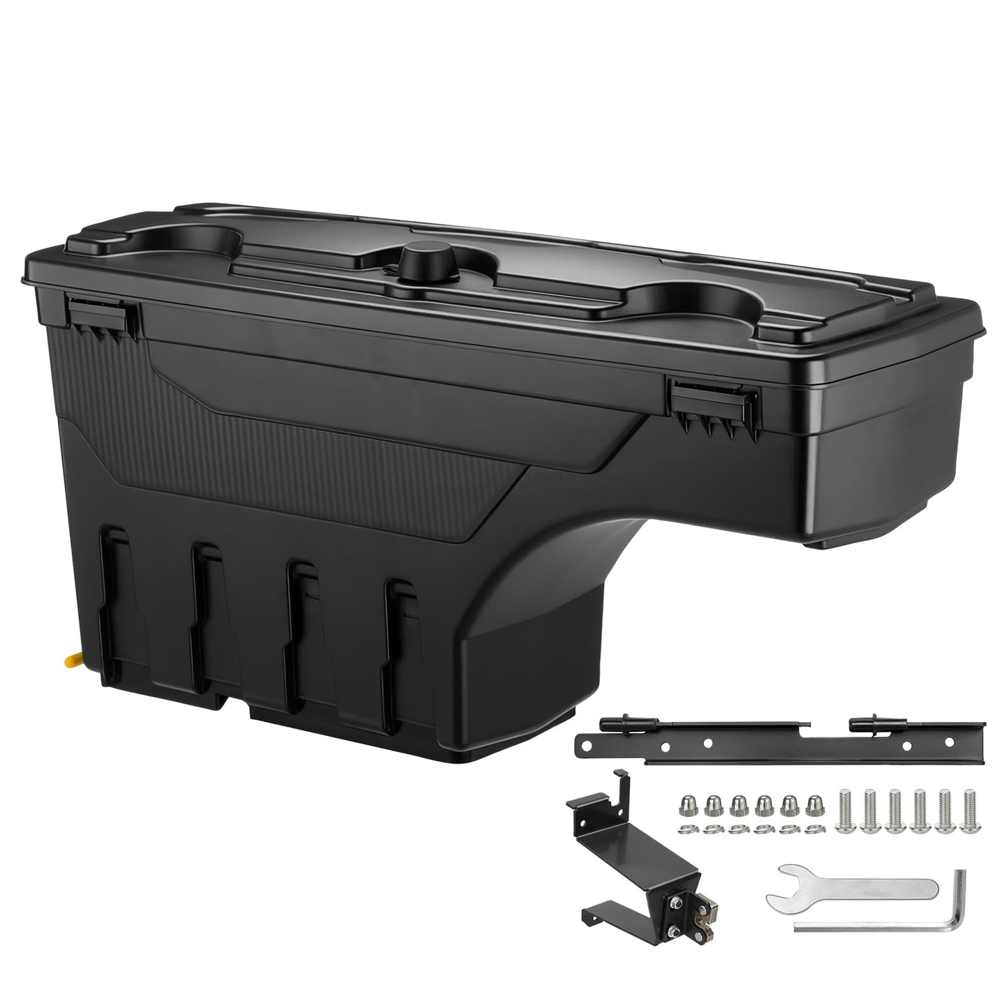GEARLAST Truck Bed Storage Box With Password Lock For For 2019-2023 Chevy/GMC Silverado/Sierra 1500,Drivers Side,30L, Black Toolboxes