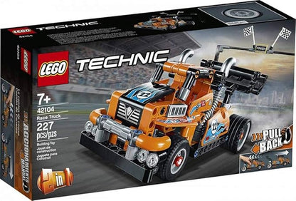 LEGO Technic Race Truck 42104 Pull-Back Model Truck Building Kit New 2020 (227 Pieces)