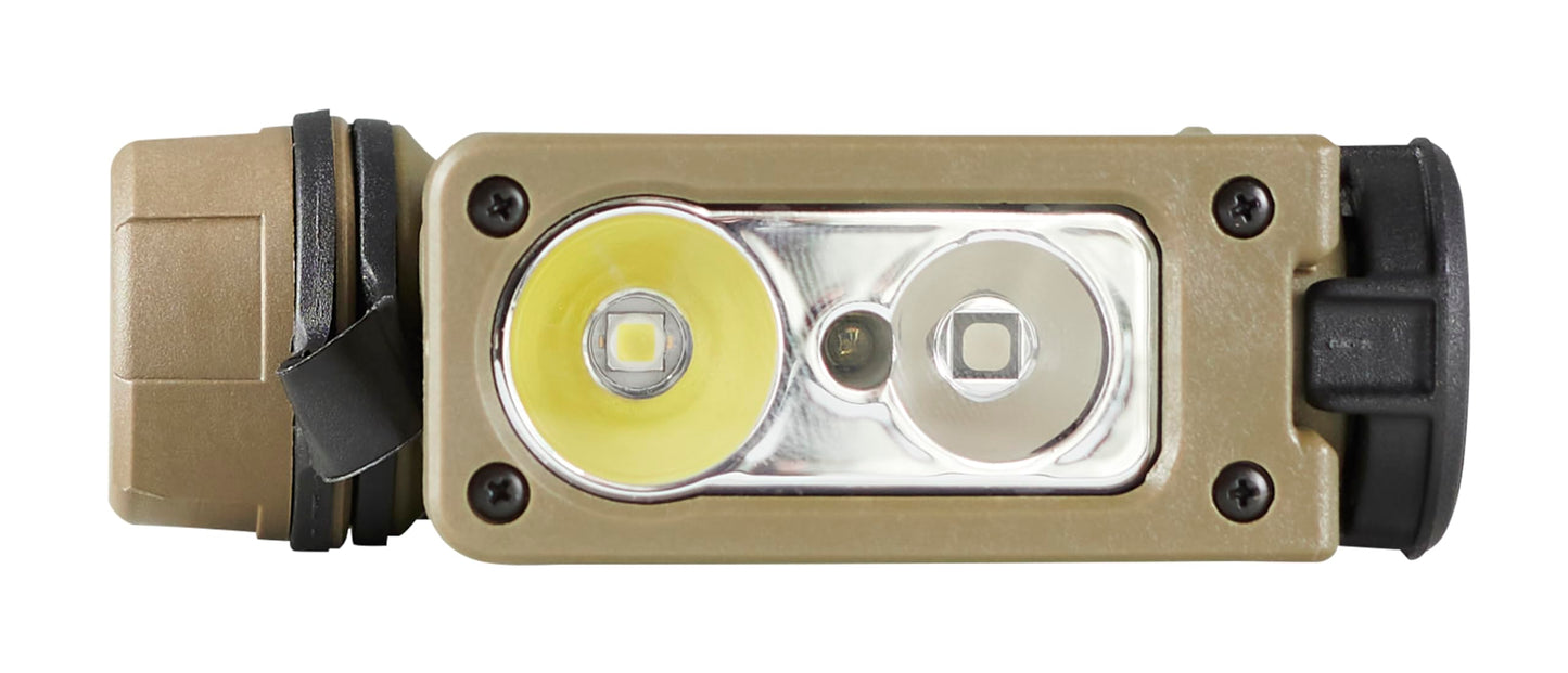 Streamlight 14213 Sidewinder Compact III 275-Lumen 3200 Candela User Configurable Model Hands-Free Angle Head Flashlight with White, Blue, Green, Red LEDs, and IR, Coyote