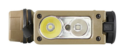 Streamlight 14213 Sidewinder Compact III 275-Lumen 3200 Candela User Configurable Model Hands-Free Angle Head Flashlight with White, Blue, Green, Red LEDs, and IR, Coyote