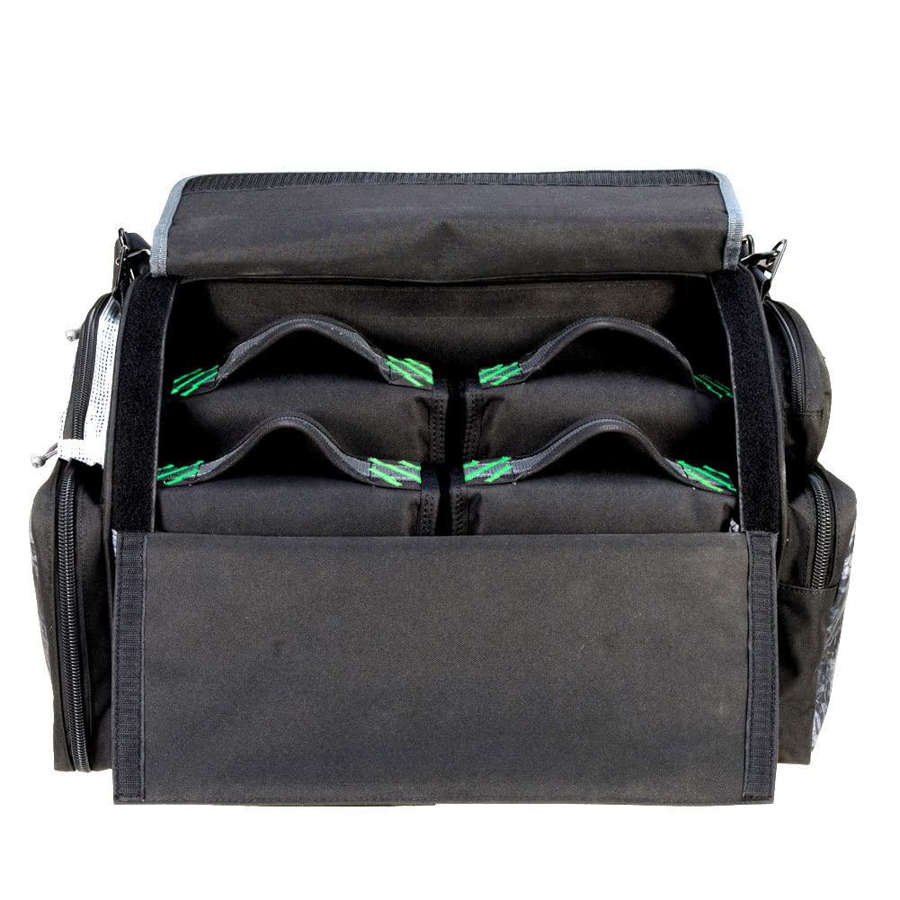 G. Outdoor Products Barn Range Bag with 4 Medium & 4 Compact Pistol Cases | Secure Handguns & Ammo Storage | Durable Waterproof Shooting Tactical Gear