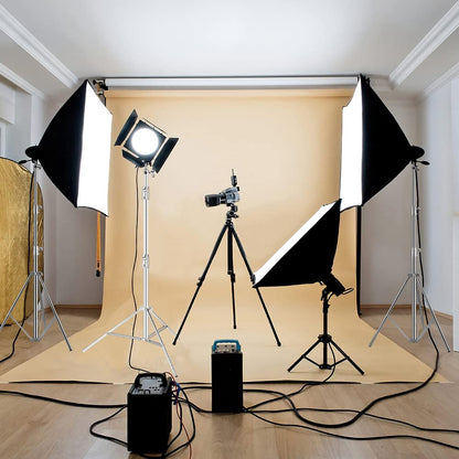 Heavy Duty Light Stand Tripod Stand for Photography, 9.19 Feet/2.8m Stainless Steel Light Tripods for Softbox, Speedlight, Strobe Light, Umbrella - Pack of 2