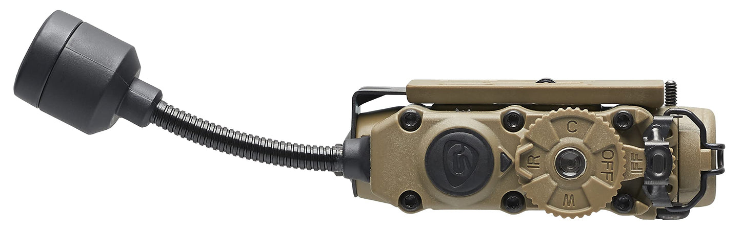 Streamlight 14307 Sidewinder Stalk 76-Lumen Hands-Free Gear Mounted Flexible Task Light with White/Red/Blue/IR LEDs, Coyote
