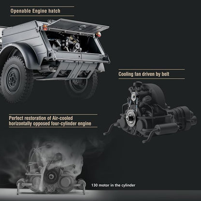 FCXㅤ ROCHOBBY 1/12 TYPE82 RC Crawler Remote Control RC Rock Crawler with 2 Speed Switch 4WD/RWD Switch for Adult