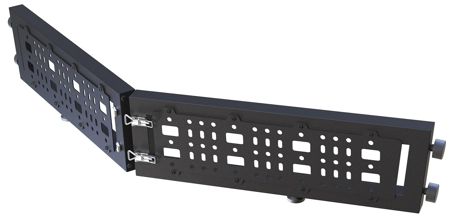 KNAWIER Truck Bed Cargo Divider for 2022-2026 Tundra, Foldable Black Molle Panels,Adjustable Truck Organizer Replacement,No Drilling