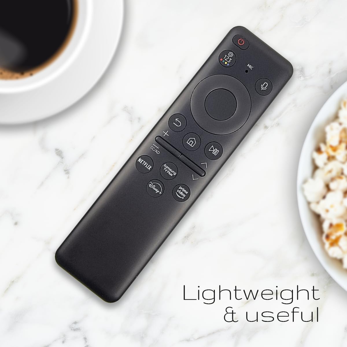 Ceybo Original Solar Voice Remote Control Replacement with YouTube Netflix Shortcut for Samsung Smart TVs, Compatible with Neo QLED 8K, QLED (BN59-01480A)