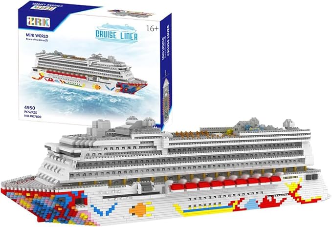 Cruise Ship Building Blocks Set MOC Boat Dream Cruise Model Bricks Construction Toy - 4950 Pieces