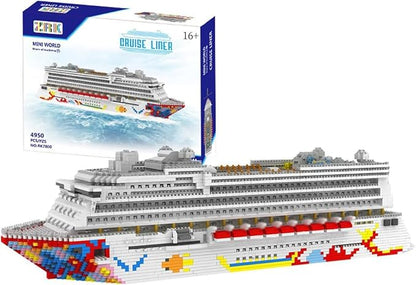 Cruise Ship Building Blocks Set MOC Boat Dream Cruise Model Bricks Construction Toy - 4950 Pieces