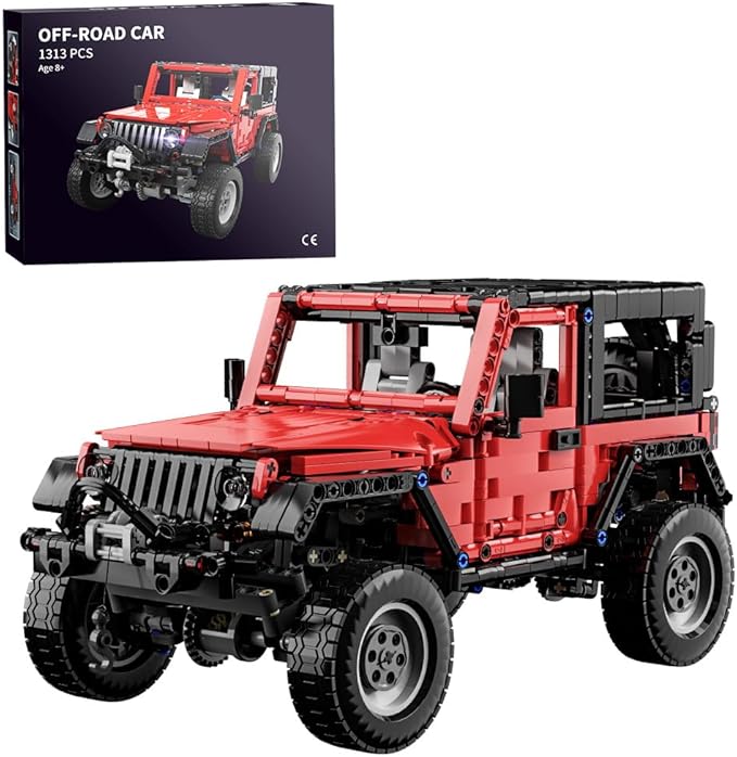 RiceBlock Off-Road Vehicle Model Building Setfor Adult Challenging Car Building Toys Boys Aged 8 and Above 1313 Pieces