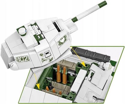 COBI Historical Collection WWII T-34/76 mod 1941/42 2-in-1 (PL/SOV) Tank Building Set 852 Pieces