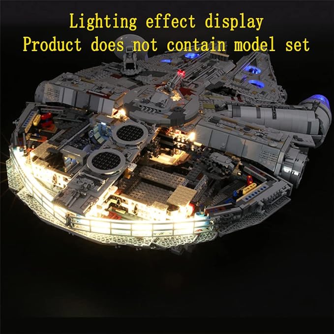 LED Light Kit Compatible with Lego 75192 UCS Ultimate Millennium Falcon (Model Set Not Included)