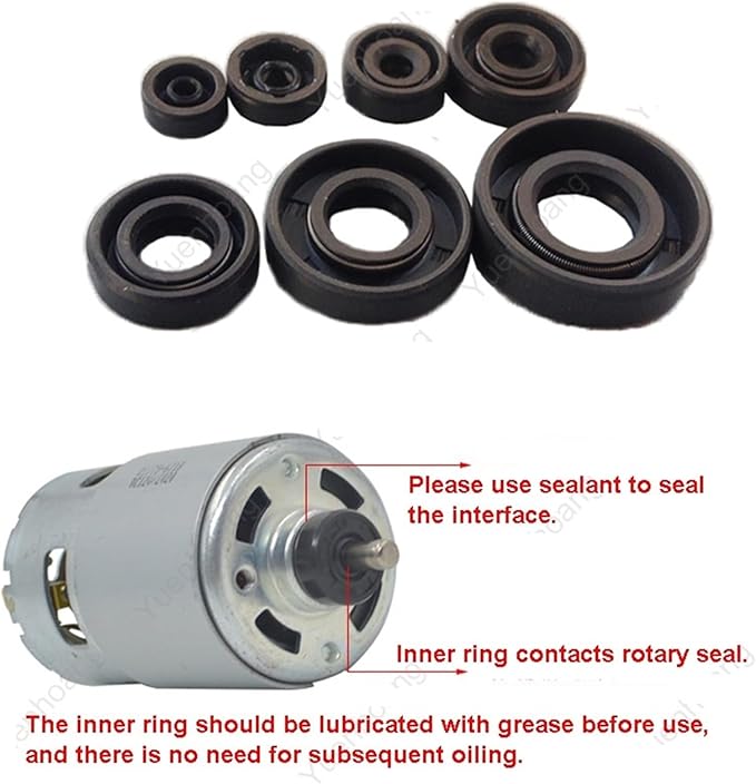 5PCS Motor Drive Shaft Seal ID 2-12mm for RC Boat Accessories(Inner Dia 4mm)