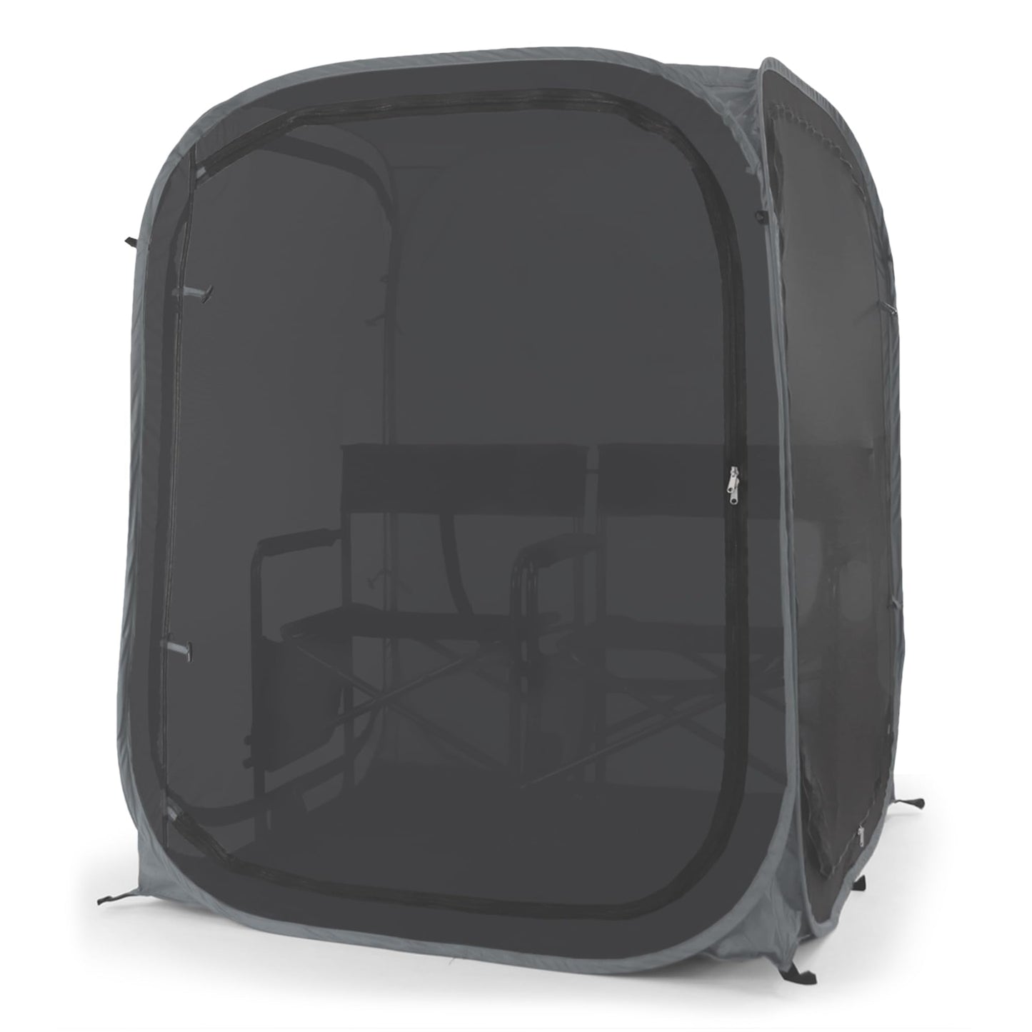 Under the Weather WeatherPod Tank MyPod™ Mesh 1-2 Person Pop-Up Screen Tent Pod - The Original Shark Tank - Keeps Out Bugs, Mosquitos with UPF 50 Sun Protection, Black