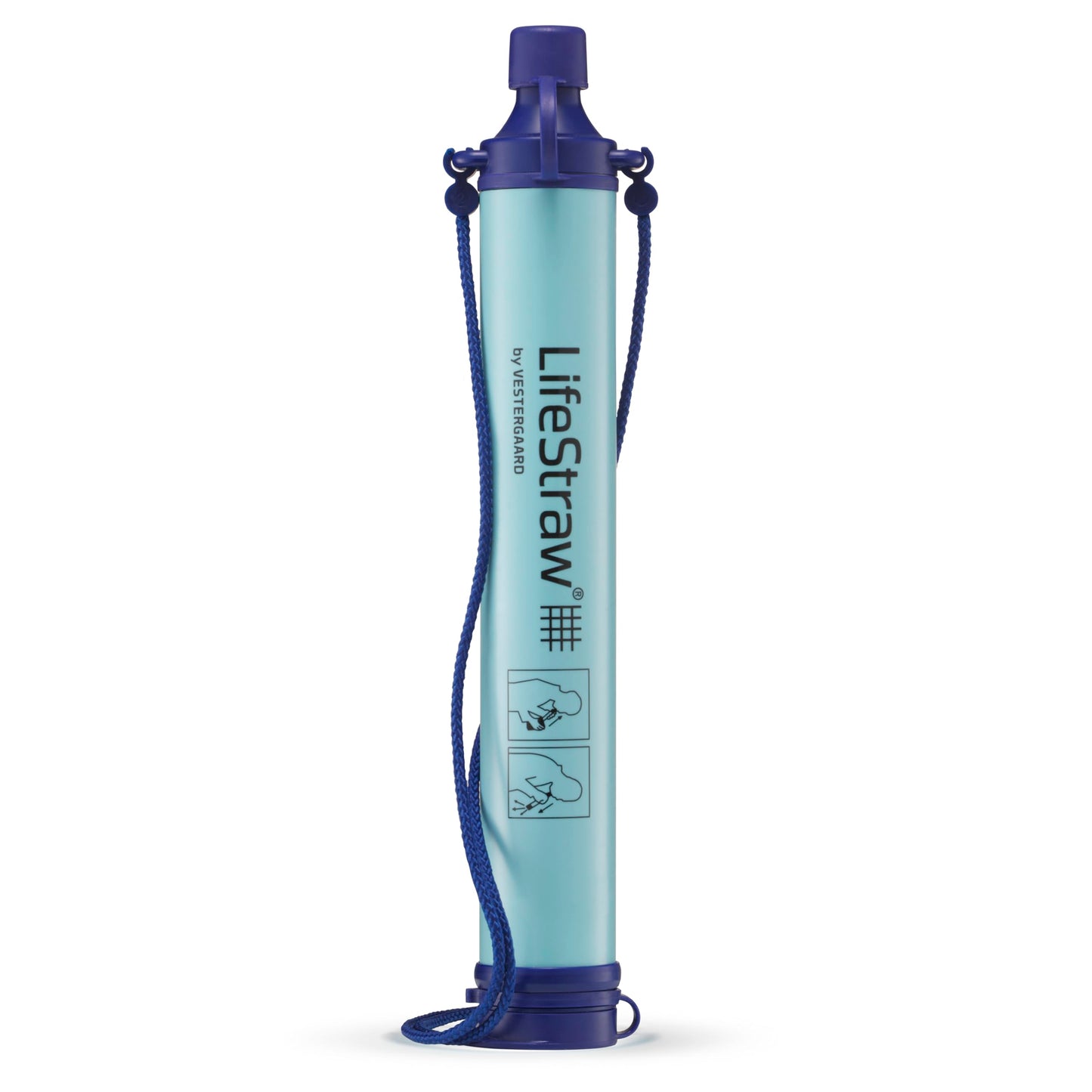 LifeStraw Personal — Water Filter for Hiking, Camping, Travel, and Emergency Preparedness, 1 Pack, Blue