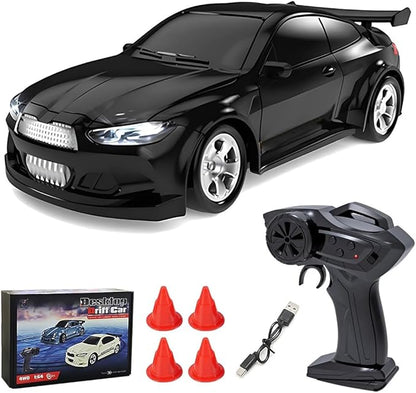 1/64 Scale Drift RC Car 2.4Ghz Desktop Mini Racing Drift Remote Contrl Car Model 4WD Mini RC Vehicle Hobby Gift for Adults