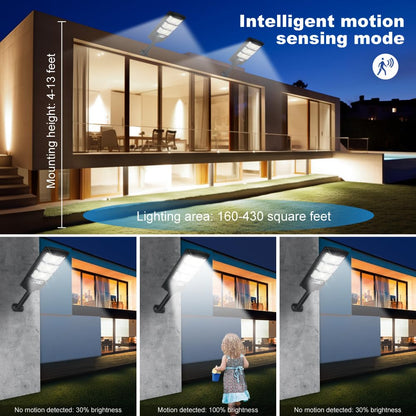 Cenfmltd Solar Lights Outdoor Waterproof 6 Pack, Solar Flood Street Lights Dusk to Dawn Motion Sensor 6500K LED Security Outdoor Lights with Remote Control for Patio Barn Yard Garage Garden