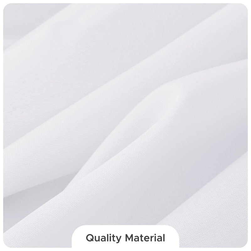 Fitable 8 Pack Round Tablecloths: Stain Resistant Wrinkle Free Circle Table Clothes, Washable Reusable Polyester Table Covers for Wedding Party Birthday Banquet Reception(White, 70 Inch)