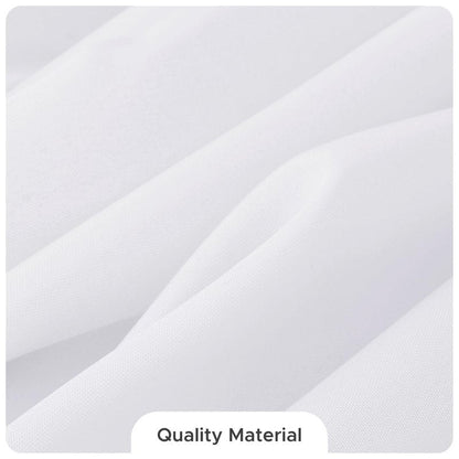 Fitable 8 Pack Round Tablecloths: Stain Resistant Wrinkle Free Circle Table Clothes, Washable Reusable Polyester Table Covers for Wedding Party Birthday Banquet Reception(White, 70 Inch)