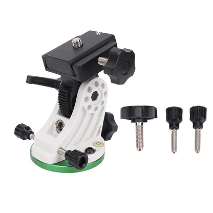 Sanpyl Telescope Mount, Latitude Adjustment Seat for SkyWatcher & Star Field, Aluminum Alloy Equatorial Wedge Instrument Latitude Base, Telescope Accessory (Green and White)