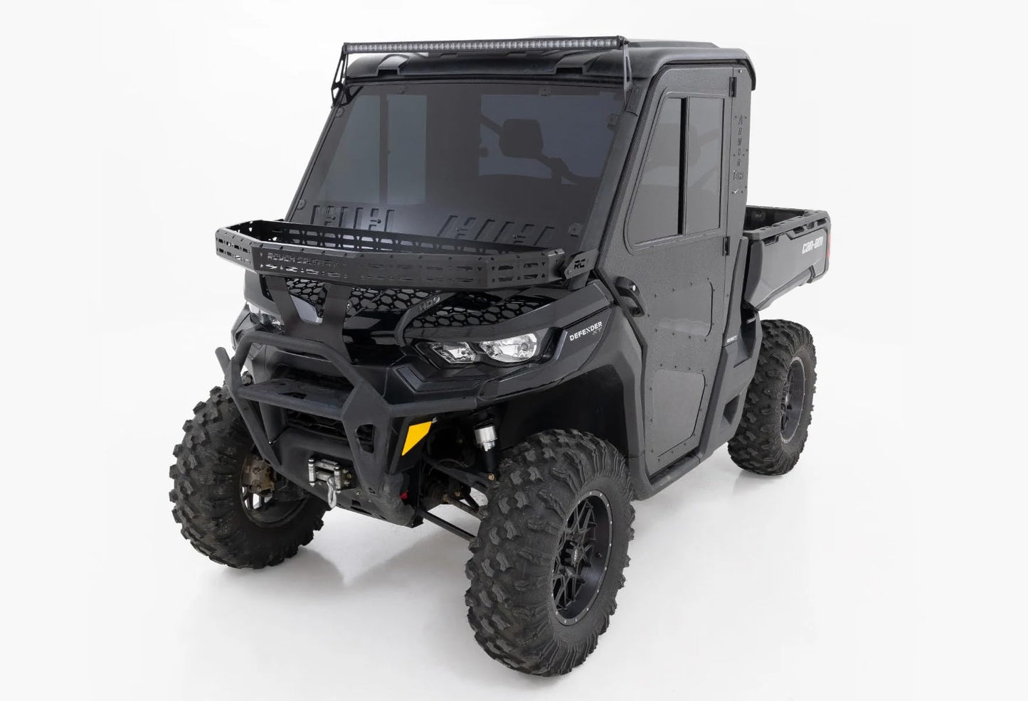 Rough Country Front Cargo Rack for Can-Am Defender HD8/HD9/Max HD10 (2020-2024) - Bolt-on Cargo Rack Kit