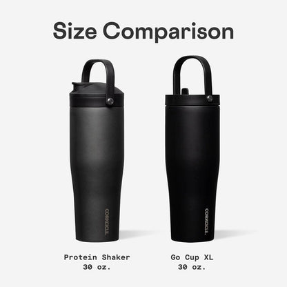Corkcicle Protein Shaker - Built-In Agitator & Fruit Strainer Lid - 30oz - Miles Morales