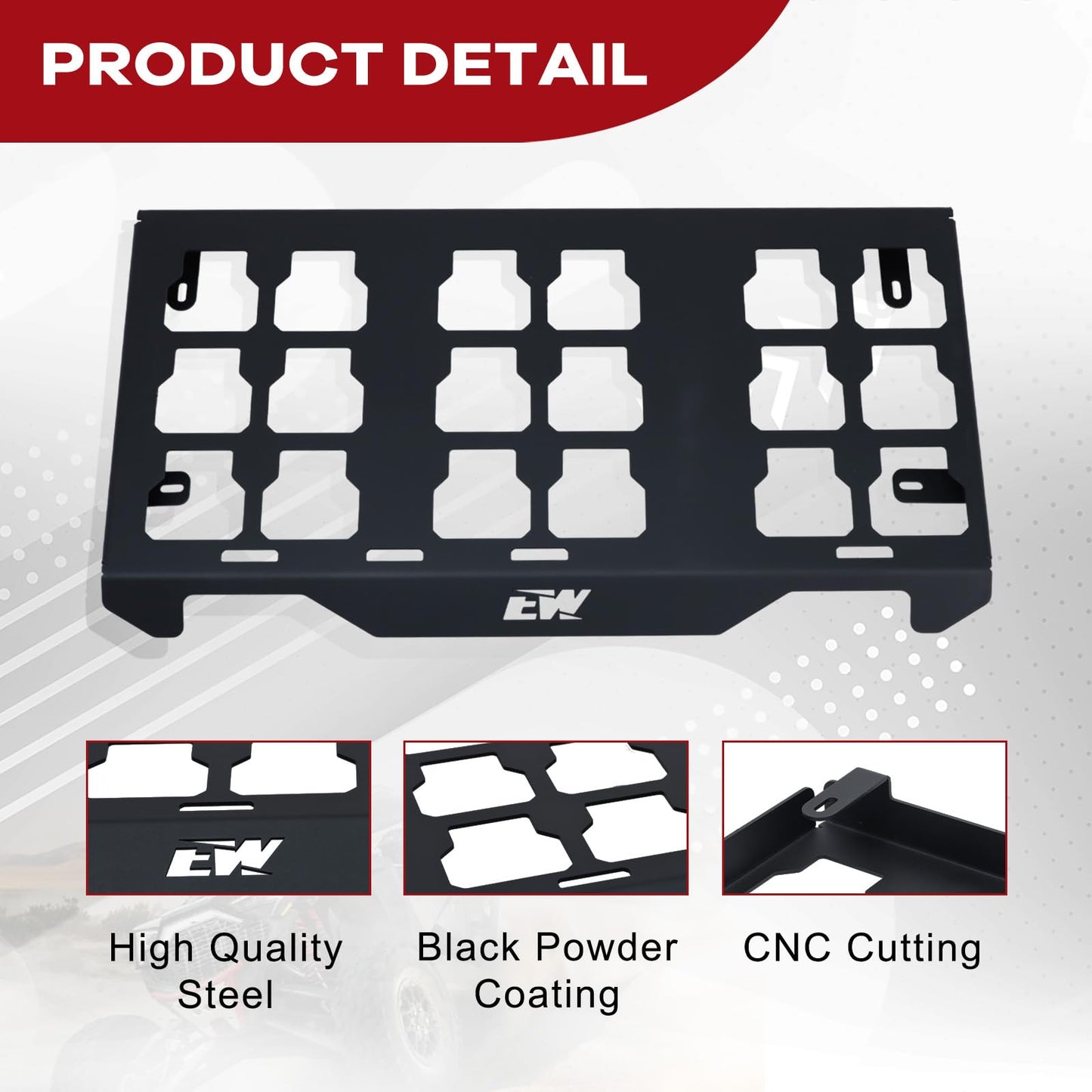 ELITEWILL Offroad Packout Mount Fit for Milwaukee Packout Compatible with Honda Talon 1000 UTV